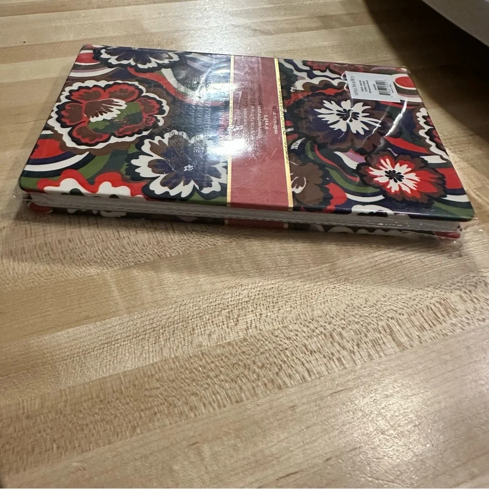 New Vera Bradley Fabric Journal Notebook Bossanova Bold Floral Ribbon bookmark
